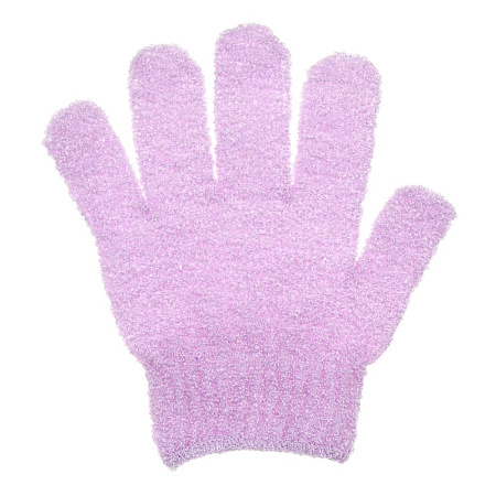 Мочалка перчатка тм ЮL с отшелушивающим эффектом, полиэстер, 18см, 5 цветов, МС24-06