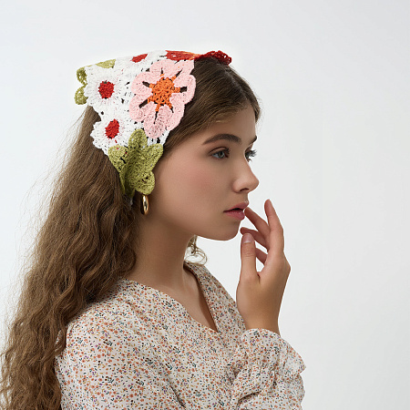 GALANTE Косынка вязаная женская, р-р 50x35см, 100% полиэстер, 6 дизайнов