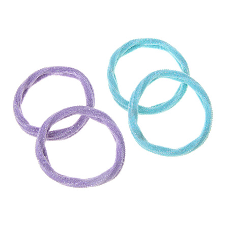 ЮНИLOOK Резинки для волос, 4шт, полиэстер, 5,5см, 6 цветов, ACS-05