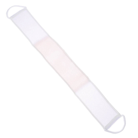 ЮL Мочалка лента банная с ручками с эффектом пилинга, сизаль, полиэстер, поролон, 68х10см, 3 цв.