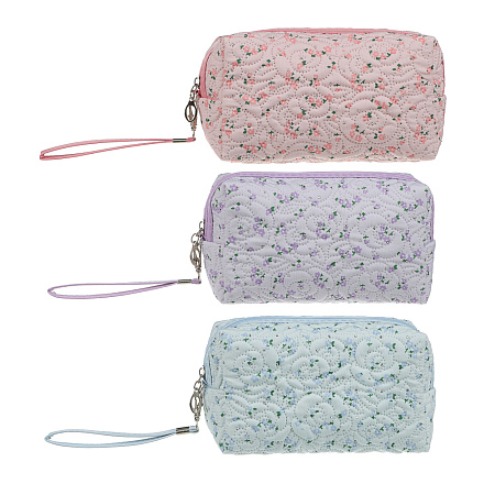 Косметичка прямоугольная тм ЮL Мильфлёр, 100% полиэстер, 18x10x7,5 см,  3 цвета