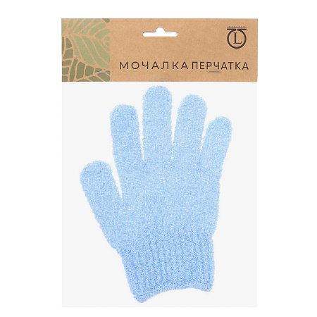Мочалка перчатка тм ЮL с отшелушивающим эффектом, полиэстер, 18см, 5 цветов, МС24-06