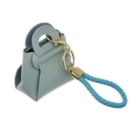 Подвеска брелок в виде сумочки тм ЮL , ПУ, металл, 9х7,5х4 см, 6 цветов, #6