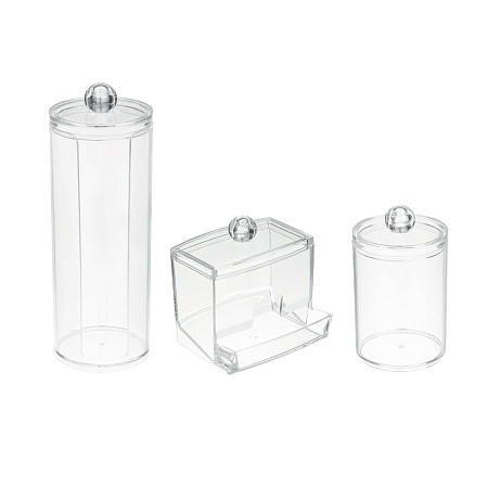 Набор органайзеров 3 штуки тм ЮНИLOOK, пластик, прозрачный, #124