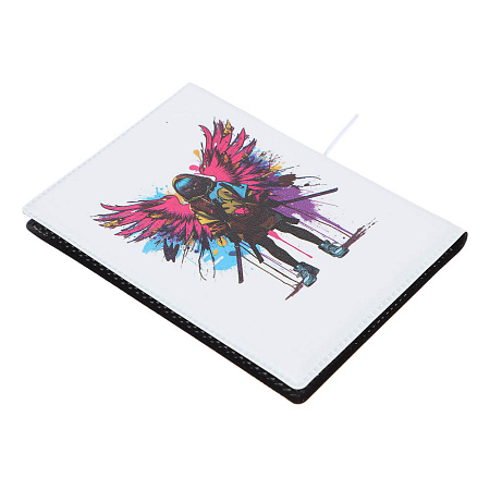 Визитница-картхолдер тм ЮL на 10 карт с удерживающей резинкой, ПВХ, 10,4х7см, 6 дизайнов