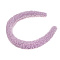ЮНИLOOK Ободок для волос, 4 см, полиэстер, пластик, лавандовый