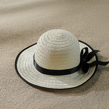 GALANTE Шляпка женская с контрастной окантовкой, р-р 56, 100% целлюлоза, 3 цвета