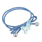 ЮНИLOOK Резинки для волос 4шт, d4,5см, полиэстер, пластик, 4 дизайна, ACS-105