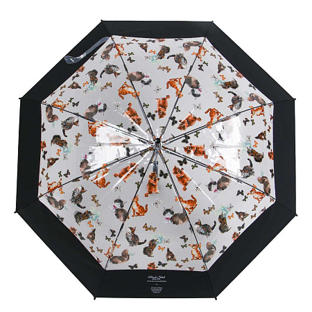 Зонт-трость, металл, пластик, ПВХ, d100см, 8 спиц, 4 цвета