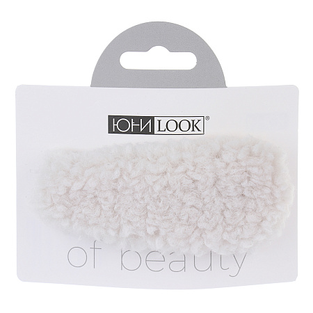 ЮНИLOOK Зажим для волос, 7,5см, сплав, полиэстер, 3 цвета, ACS-130