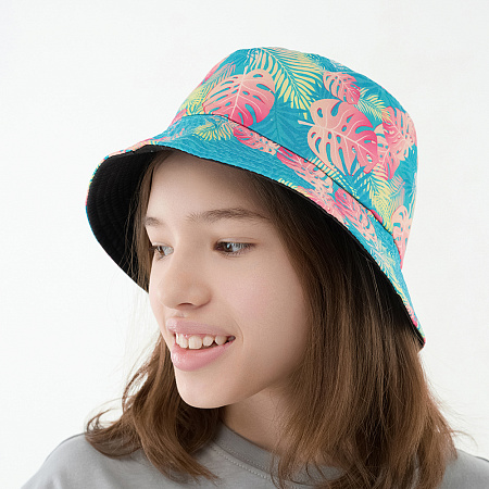 GALANTE Панама подростковая, р.56, 100% полиэстер, листья, ВЛ25-07