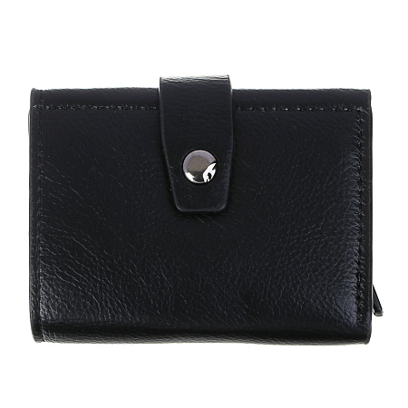 ЮL Лиан Портмоне для купюр и карт с жестким кардхолдером, полиуретан, сплав, 7х9,5х2,4 см, 2 цвета, КЖ24-40