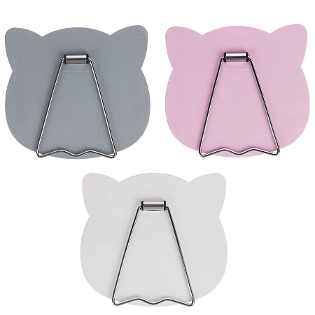 Зеркало настольное тм ЮНИLOOK, металл, стекло, пластик, 16x14,5см, 3 цвета