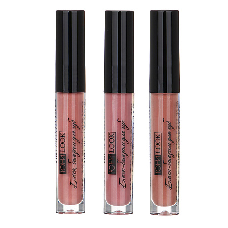 ЮНИLOOK Блеск-бальзам для губ с сиянием, 3,1мл, 3-4 тона