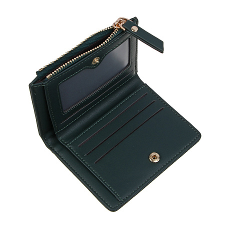 ЮL Эметта Кошелек для карт, купюр и монет, полиуретан, 11,5х9х2 см, 3 цвета, КЖ24-02