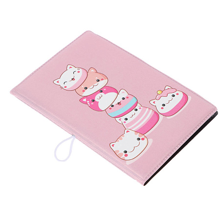 Визитница-картхолдер тм ЮL на 10 карт с удерживающей резинкой, ПВХ, 10,4х7см, 6 дизайнов