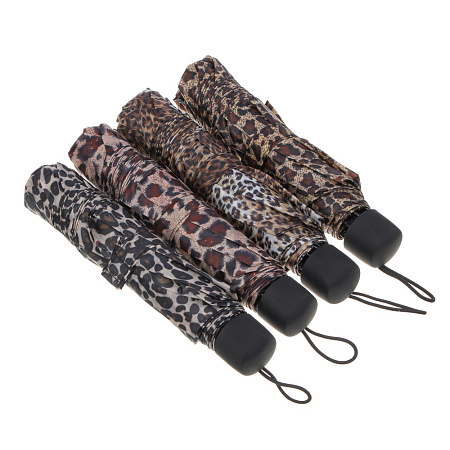 Зонт женский, механика, сплав, пластик, полиэстер, 55см, 8 спиц, 4 цвета, RST305L