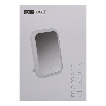 ЮНИLOOK Зеркало с LED-подсветкой, USB, 3xAA, пластик, стекло, 20x15см