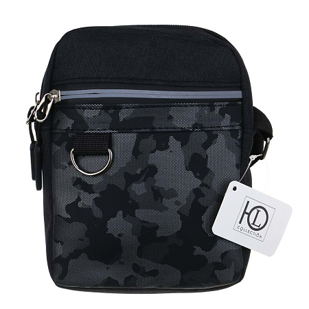 ЮL Глео Сумка мужская на длинном ремне, ПЭ, 18х14х6см, 2 дизайна, 2 цвета, КЖС24-06