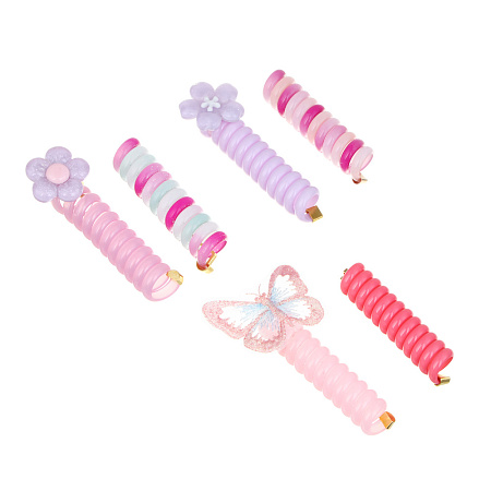 BY Русские супергерои Набор детских заколок-спиралек для волос 2 шт, ТПУ, 7см, 3 сочетания