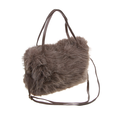 ЮL Фьюри Сумка из искусственного меха с длинным ремнем 29x19 см, полиэстер, 2-3 цвета