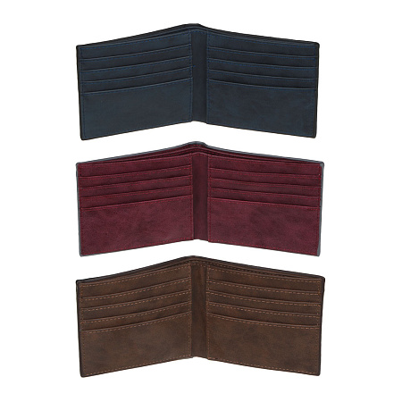 ЮL Портмоне мужское, ПУ, 12х9,7см, 3 цвета, ПМ23-09