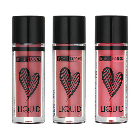 Румяна жидкие с комфортным широким аппликатором тм ЮНИLOOK , 4,8 гр