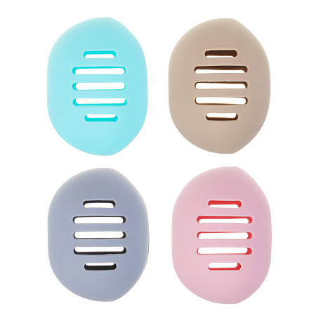 ЮНИLOOK Футляр для косметического спонжа, 5,5х7,3х5,5см, силикон, 4 цвета, ВЗ24-11