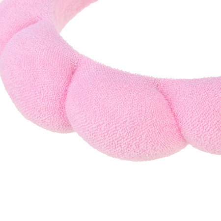 Ободок для косметических процедур махровый тм ЮНИLOOK, 100% полиэстер, 3см, 3 цвета, ВЗ24-07