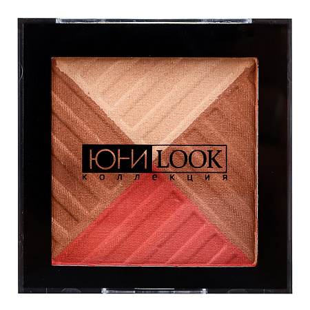 ЮНИLOOK Румяна многоцветные сияющие, 6 гр, 2 тона