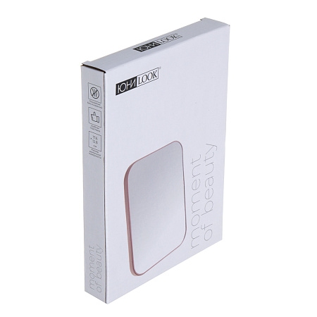 ЮНИLOOK Зеркало настольное, пластик, стекло, 13х18см, 4 цвета, ЗН19-1