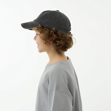 GALANTE Кепка детская, р.54, 30% хлопок, 70% полиэстер, черный, ВЛ25-04, #1