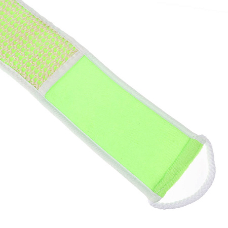 ЮL Мочалка лента банная с ручками с эффектом пилинга, сизаль, полиэстер, поролон, 68х10см, 3 цв.