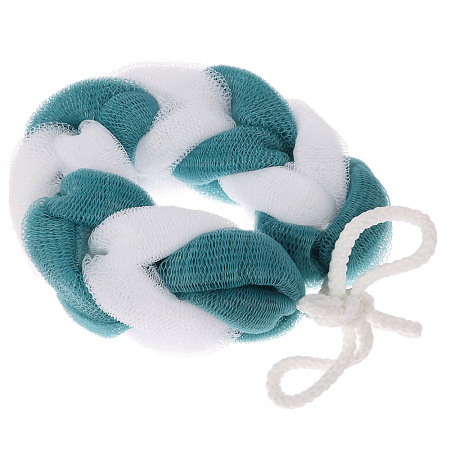 Мочалка косичка тм ЮL банная, полиэтилен, 70гр, 4-6 цветов