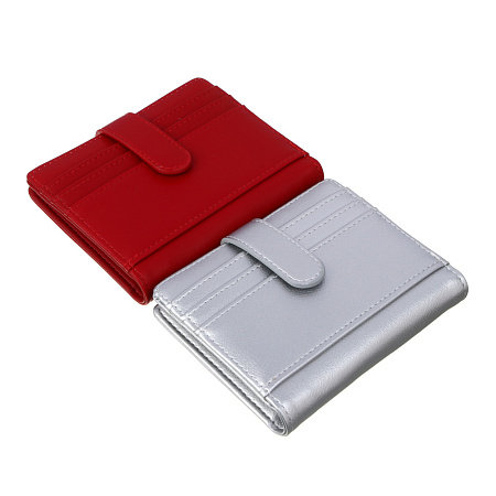 ЮL Мальветта Кошелек-кардхолдер с отделением для купюр на кнопке, полиуретан, 11,8х9,5х2, 5см, 2 цвета, КЖ24-13