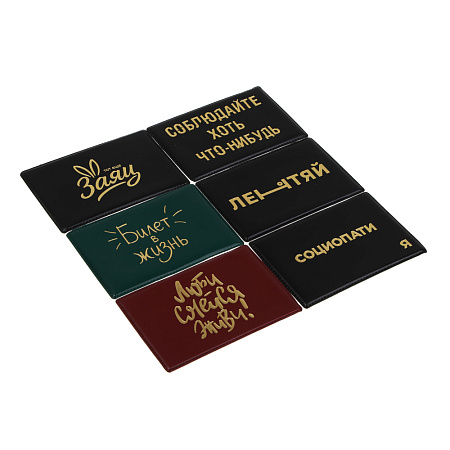 Обложка для проездного билета тм ЮL, ПВХ, 10,5х7см, 6 дизайнов, ОД18-1