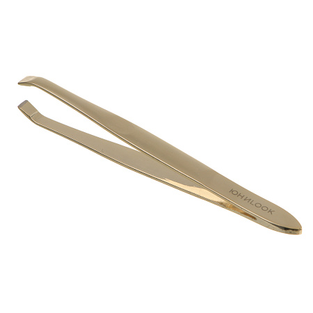 Пинцет прямой тм ЮНИLOOK  ULTRA, сталь, 9 см, цвет золото