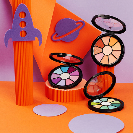 BY ЮНИLOOK Тени для век 10-цветные, 10 гр, 3 тона