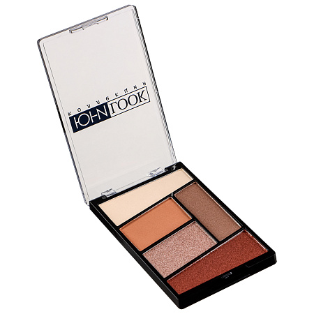 ЮНИLOOK Тени для век, 5-ти цветные 12г, 4 тона, ТВ-21