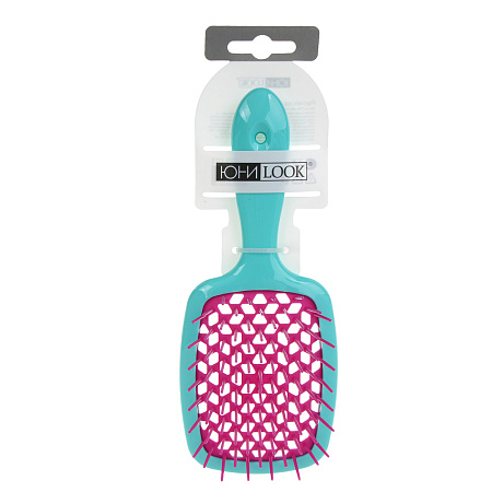 Расческа массажная тм ЮНИLOOK, 20,5см, ТПЭ, AБС пластик, 6 цветов