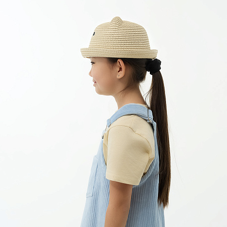 GALANTE Шляпа детская, р.52, 100% целлюлоза, бежевый, ВЛ25-25