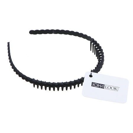 ЮНИLOOK Ободок для волос, 1,8см, пластик, черный, ACS-МП9