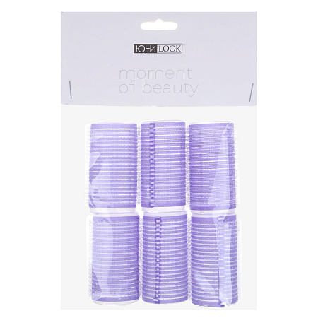 ЮНИLOOK Набор бигуди 6шт, 6x3см, пластик, 2 цвета, ACS-76