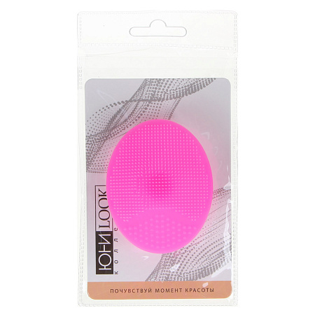 ЮНИLOOK Щеточка для умывания, силикон, 6,5х5см, 3 цвета