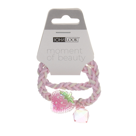 ЮНИLOOK Резинки для волос 2шт, d5,5см, полиэстер, акрил, 6 дизайнов, ACS25-18