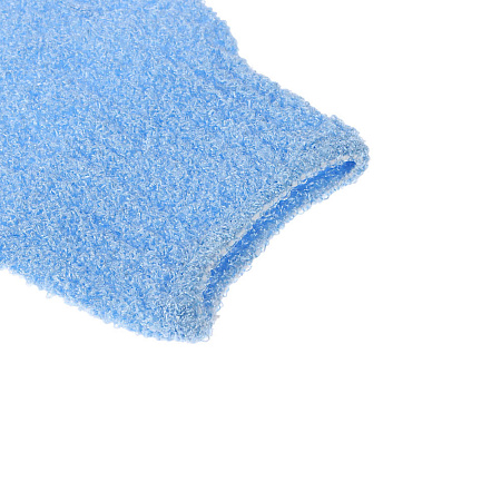 Мочалка перчатка тм ЮL с отшелушивающим эффектом, полиэстер, 18см, 5 цветов, МС24-06