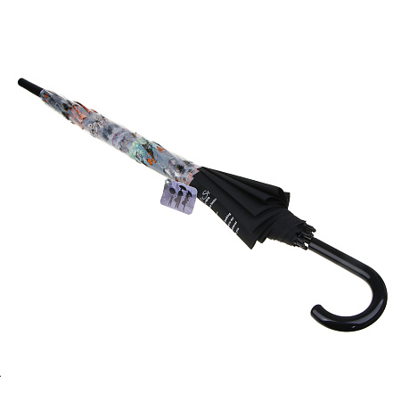 Зонт-трость, металл, пластик, ПВХ, d100см, 8 спиц, 4 цвета