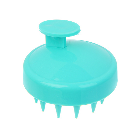 Щетка массажная для головы тм ЮНИLOOK, пластик, d7,7см,4 цвета