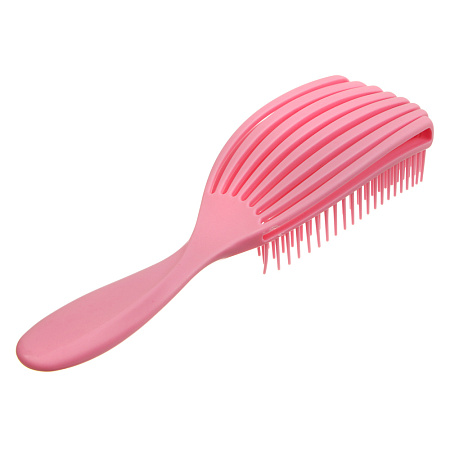 Расческа массажная веерная тм ЮНИLOOK, 23 см, пластик, 4 цвета