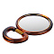 ЮНИLOOK Зеркало настольное круглое, пластик, стекло, d14,5см, коричнево-золотое, 417-6